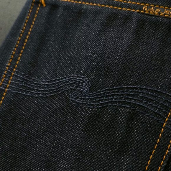 NUDIE JEANS Selvedge Denim tapered leg Rigid Steady Eddie II Denim Size 32 - Picture 4 of 16